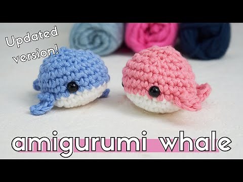 How to crochet a whale for beginners. New version! Easy amigurumi sea animal.