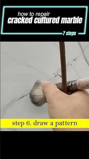 The skill of stone damage repairing | marble repairing | How to repair the cracked cultured marble?