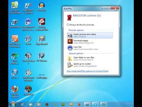 Using USB flash drives to move files to and from your PC