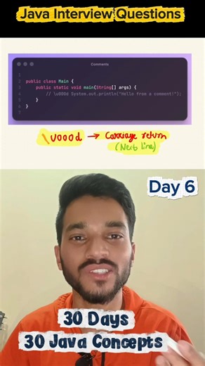 Day 6 || This Java Comment Hack Shouldn’t Work ❌ #comments #java #coding #techreels #shorts