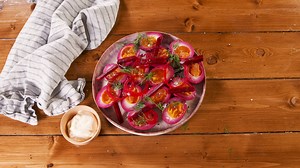 Beet Pickled Eggs Are Packed With SO Much Flavor