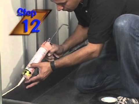 Easy Installation Of Tile Redi Shower Base and Flash.