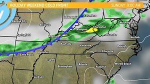 1.4K views · 12 reactions | **OUR NEXT COLD FRONT** We're tracking a cold front for Sunday into Monday morning. That brings scattered light rain. Stay with us on 10 News Weekend Edition for the latest on how this may effect your weekend plans. | WBIR Weather | Facebook