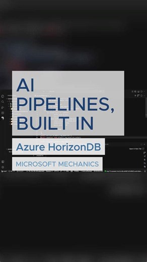 Build durable AI pipelines inside Azure HorizonDB. #PostgreSQL #AzureDatabase #AIData #CloudNative