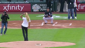 93K views · 734 reactions | WORST FIRST PITCH, EVER? Aiming for home plate, watch as a woman hits a photographer located about 20 feet away toward the first base line! | WRAL TV | Facebook