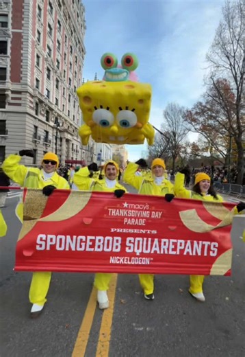 Celebrate Thanksgiving at the Macy's Parade with Spongebob
