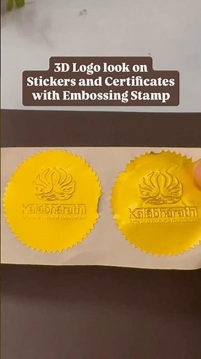 How to Use Embossing Stamps for a 3D Logo Look | Watermark Stamp for Certificates & Stickers
