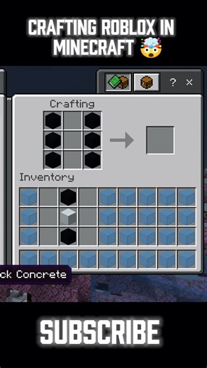 Crafting Roblox In Minecraft 🤯 #shorts #viral #minecarft