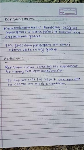 Randomization & Replication in Research | randomization | Replication| Research | #research #shorts