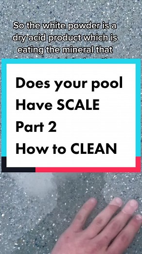 How to REMOVE SCALE from your pool. #cleaning #servicing #tricksofthetrade