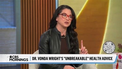 “What I’m trying to get the whole country to do is pay attention to their bones”: Dr. Vonda Wright, a double-board-certified orthopedic surgeon and author of the best-selling book, "Unbreakable: A Woman's Guide to Aging with Power," is encouraging people to focus on their health this holiday season. CBS earns commission on purchases through Amazon. https://amzn.to/3XwSu2L | CBS Mornings