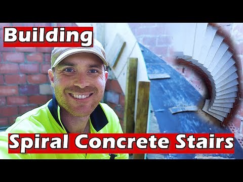 HOW TO BUILD SPIRAL CONCRETE STAIRCASE