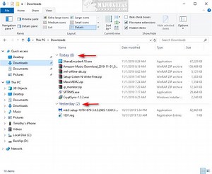 How to Restore The Downloads Folder View in Windows 10 - MajorGeeks
