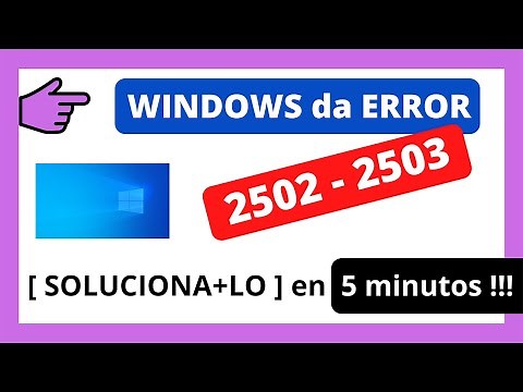 How to SOLVE error 2503 and 2502 📢 in [WINDOWS 10] (Called Runscript when not market in progress)
