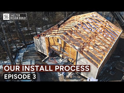 SIP Installation On a 50' x 50' Timber Frame | Shelter Builds a Coastal Timber Frame Home | Ep. 3