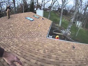 Heating Cable Installed on a Roof - Layout example