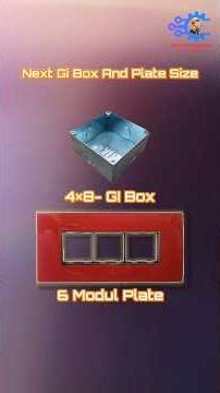 Semi Modular Switch Board Gi Box Size Details