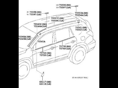 2006-2012 Toyota RAV4 Belt Molding window sweep replacement