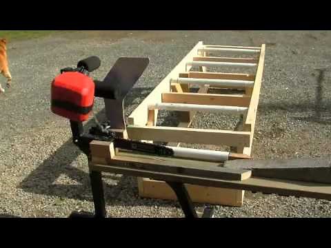 How to build an Electric Chainsaw Firewood Processor (Low Tech) DIY