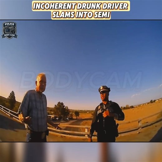 Incoherent Dr.unk Driver Slams into Semi - 3rd DUI | Cops Radio