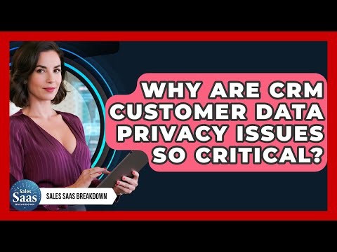Why Are CRM Customer Data Privacy Issues So Critical? - Sales Saas Breakdown