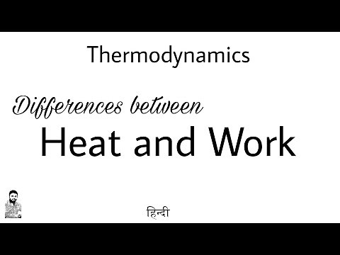 31. Heat and Work | Differences | Complete Concept