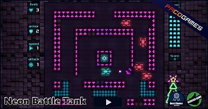 Neon Battle Tank | Play the Game for Free on PacoGames