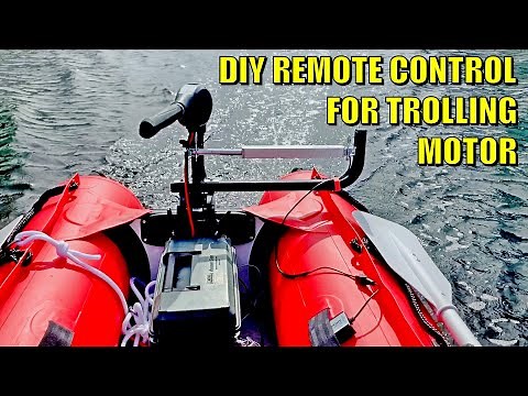 DIY Remote Control For Electric Trolling Motor Outboard Engine using Linear Actuator. RC boat.
