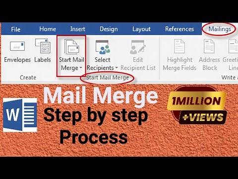 Mail Merge in MS Word|step by step process|how to create Mail Marge document in ms word