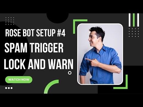 How to Remove spam replies automatically and warn user in telegram group | Rose Bot Tutorial