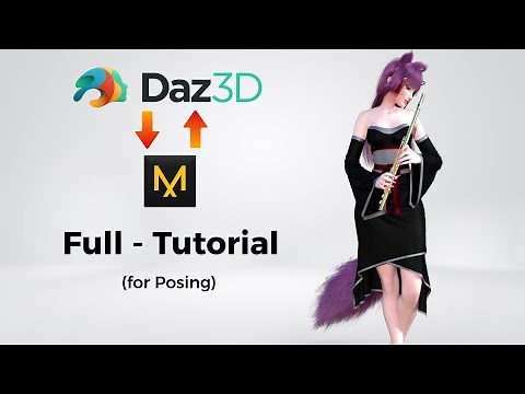 Daz 3D to MD and back to Daz 3D || Full Tutorial For Posing