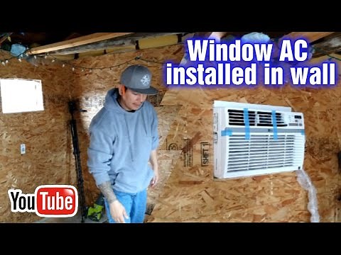 How to install window AC unit into wall