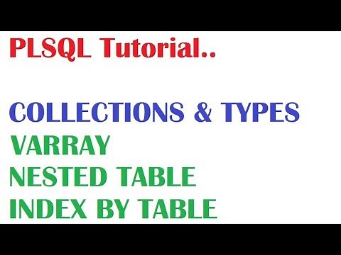 PL/SQL Tutorial : PLSQL Collections and Types