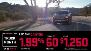 22K views · 38 reactions | Get 1.99% Financing For 60 Months PLUS $1,250 Total Value On Select 2019 Canyon Models | GMC | Facebook