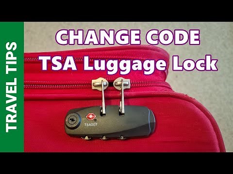 How to Set or Reset a TSA Luggage Lock Code (Easy Quick Guide) - Change suitcase code