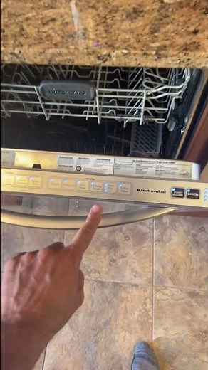 How to reset kitchenaid dishwasher control board