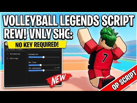 Volleyball Legends Script | INF Spins | INF Yen | RollBack | Hitbox | [PC & Mobile]