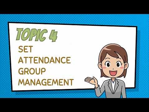 DINGTALK TOPIC 4: SET ATTENDANCE GROUP MANAGEMENT