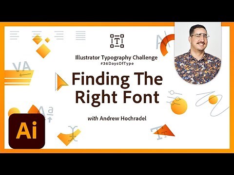 How to Find The Right Font | Illustrator Typography Challenge | Adobe Creative Cloud