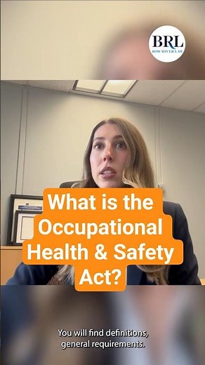 What Is The Occupational Health & Safety Act?