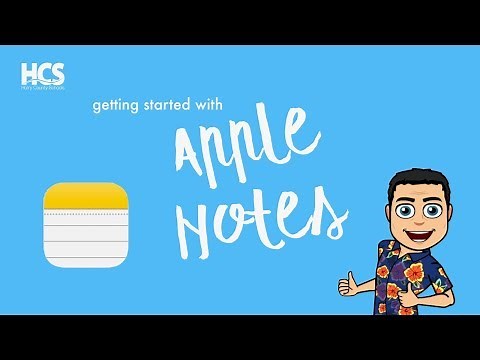 Getting Started with "Apple Notes" tutorial