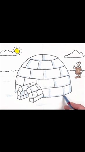 This fun drawing just might be easier to do than you think! Watch it done in under a minute and the go grab my free tutorial and try it for yourself! | Art Projects for Kids