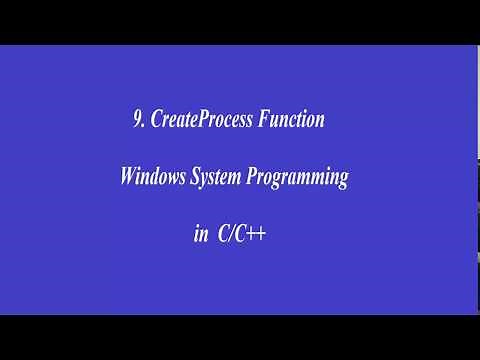 9.CreateProcess Function - Windows System Programming in C/C++