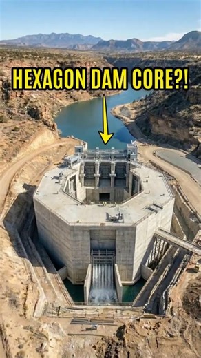 Inside a Hexagon Dam?! 😳💧 Hidden Power System