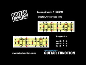 Backing tracks blues in A, Eric Clapton, Crossroads style slow!