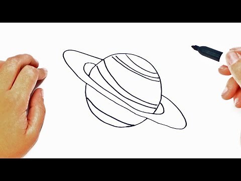 How to draw a Planet Step by Step | Easy drawings