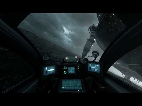 Star Wars Ambience | Spaceship Cockpit In The Rain | No Music, Kamino 〖3 Hours〗