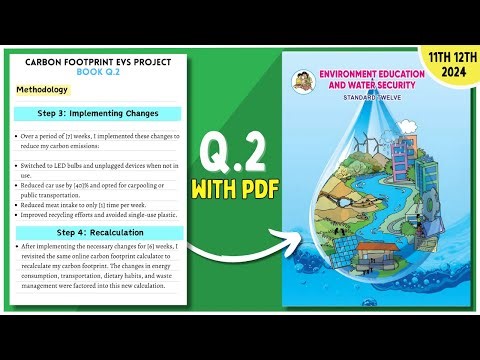 2025 12th evs project journal assignment carbon footprint EVs report 11th 12th HSC maharashtra board