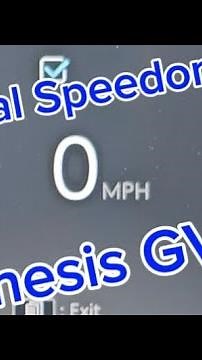 How to get the digital speedometer on the Genesis GV70 (and others)