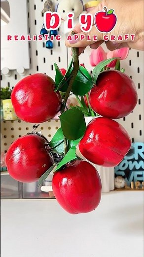 Realistic Apple Craft🍎#shorts #viral #viralshort #reuse #diy #handmade #crafting #trending
